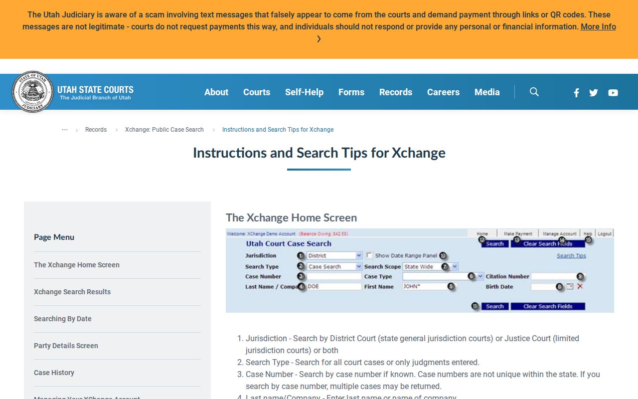 Millard County warrant search: Utah Xchange field guide