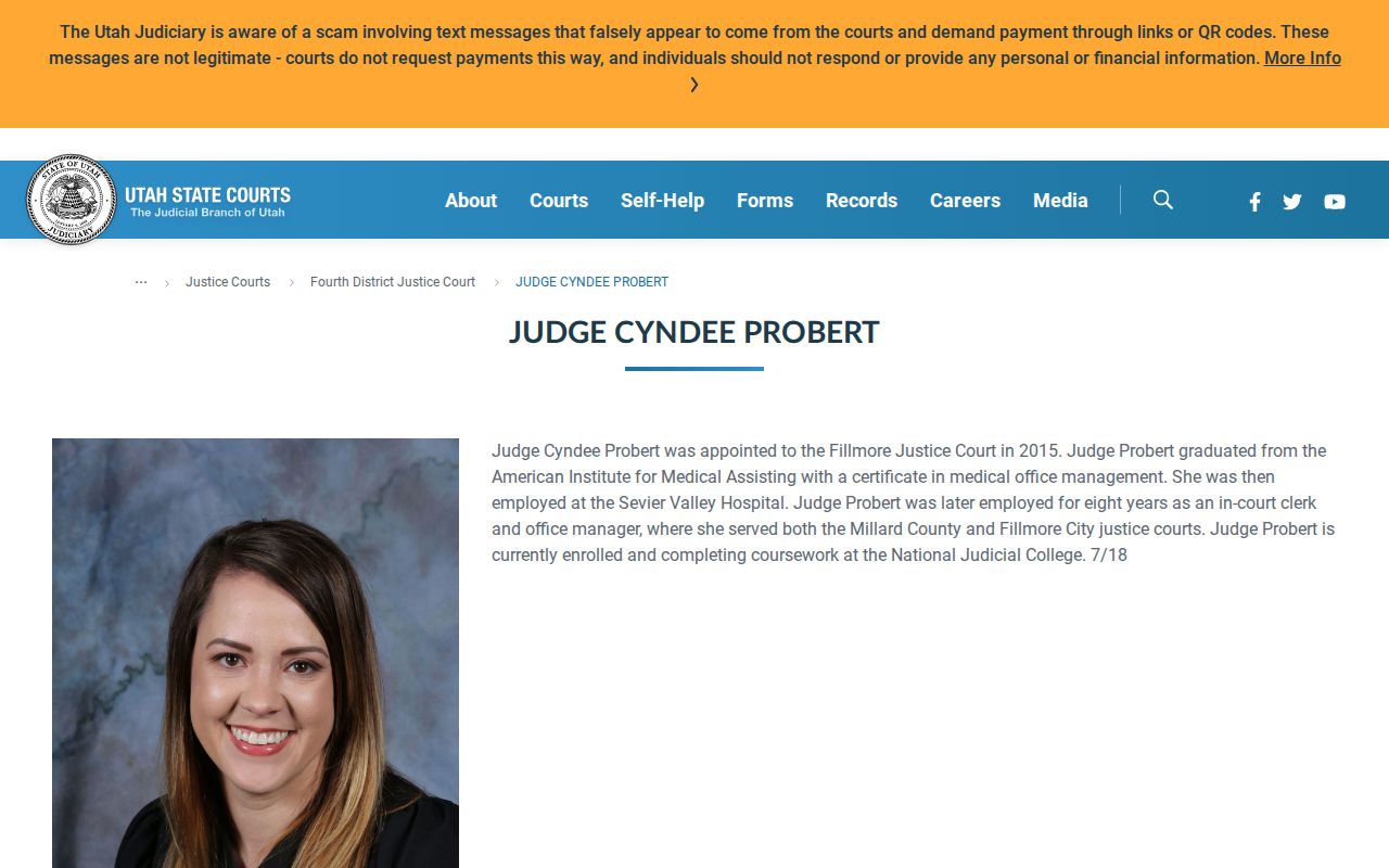 Millard County arrest warrant process: Fourth District Court information